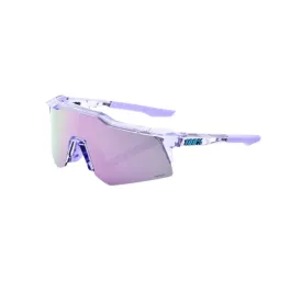 XS Speedcraft 100% - High-Performance Polished Translucent Lavender Sunglasses with Hiper Lavender Mirror Lens