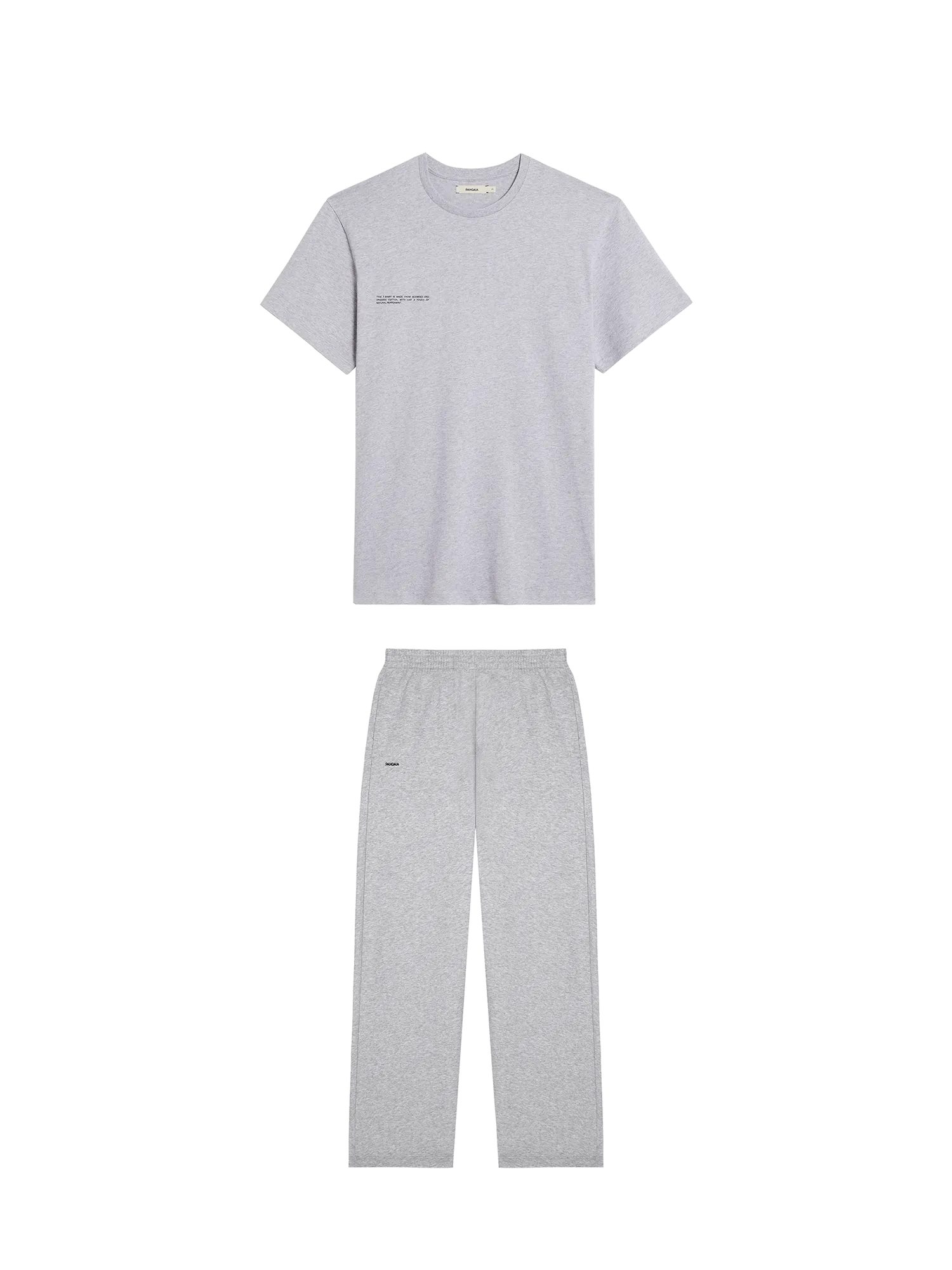 365 Midweight T-shirt and Track Pant Bundle—Grey Marl