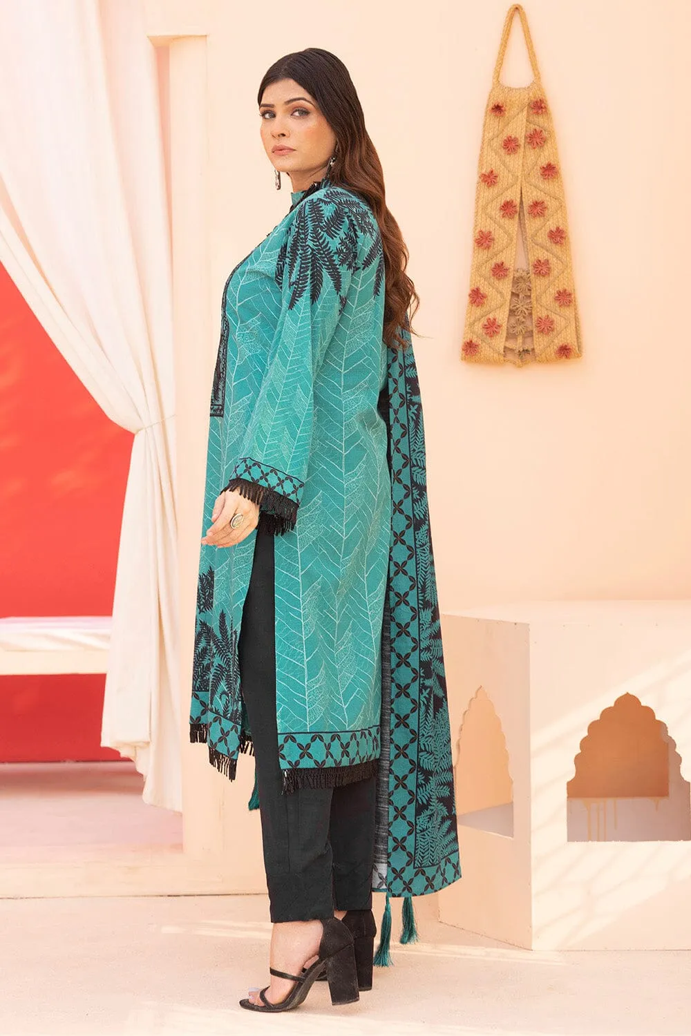 3PC Unstitched Khaddar Suit KKHE-2262