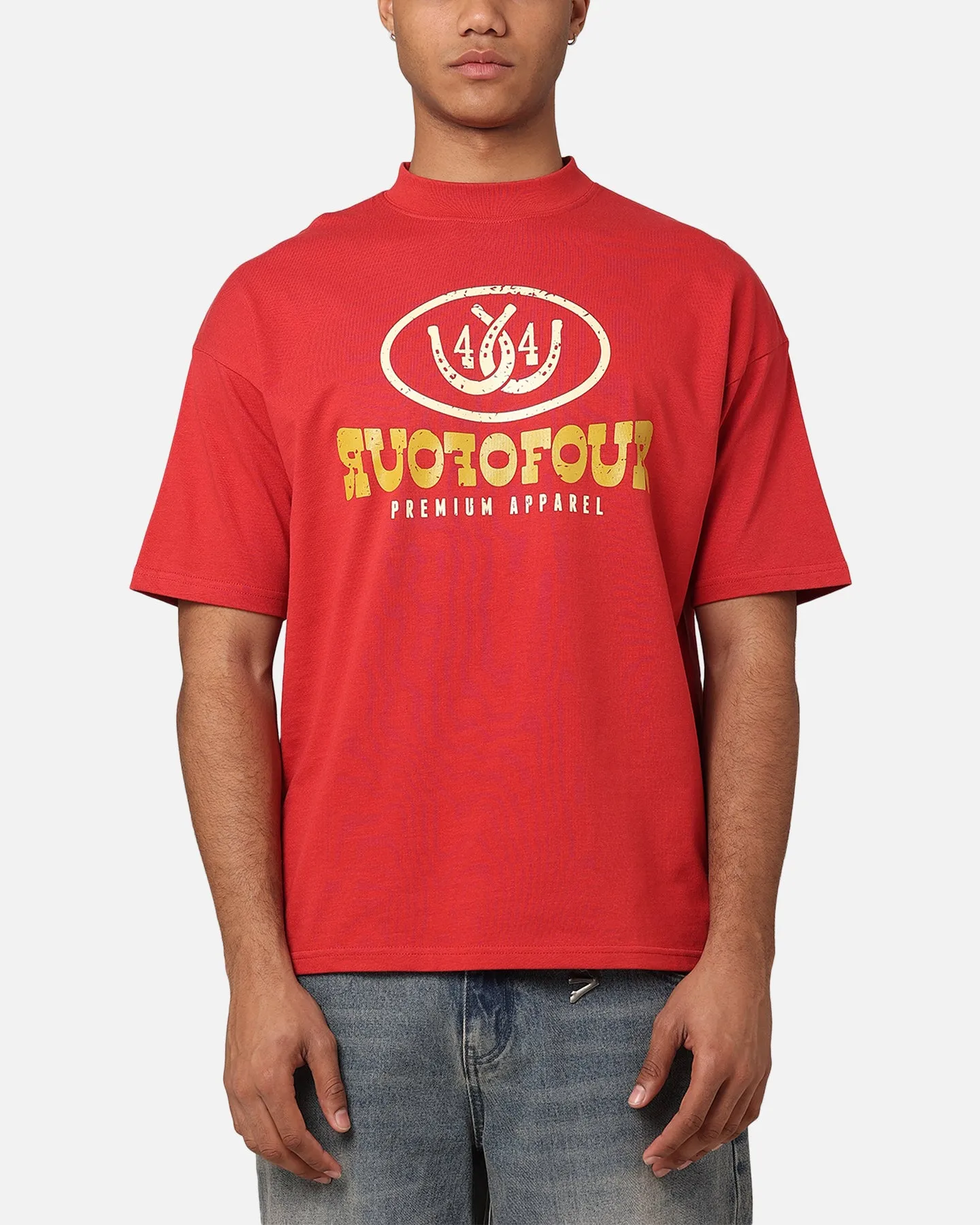 404 Horseshoe Horizon T-Shirt Red