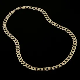 9mm Gold Filled Bonded Cuban Curb Chain Necklace 20 Inch