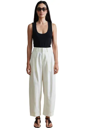 Apiece Apart Bari Crop Trousers in Cream