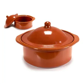 Arte Regal Brown Clay Cooking Pot 2.5 Liter