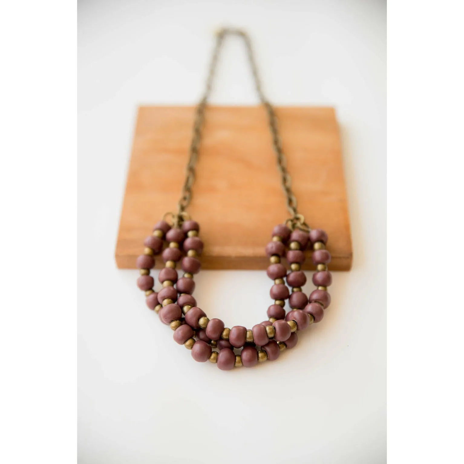 Bel Koz Triple Twist Clay Necklace