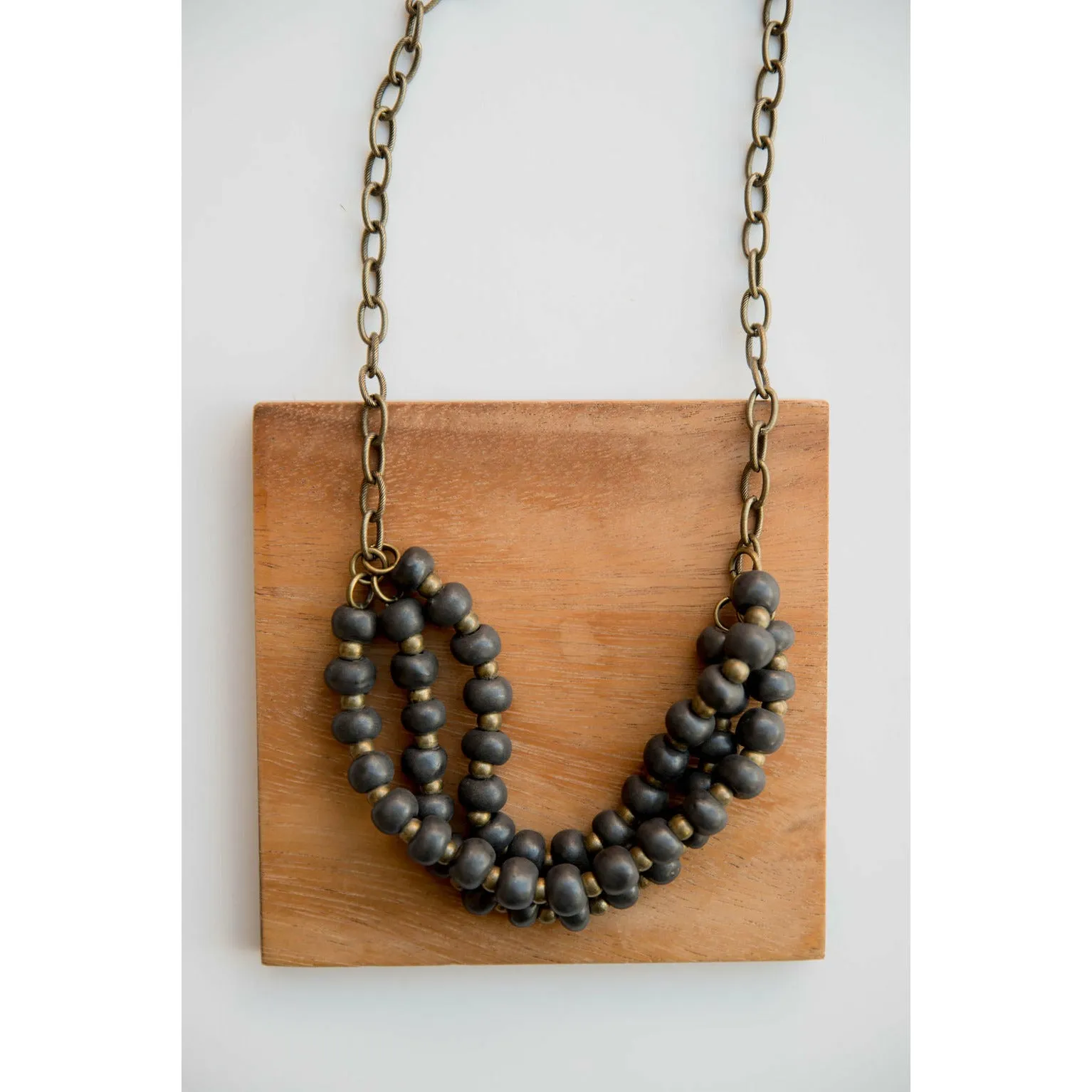 Bel Koz Triple Twist Clay Necklace