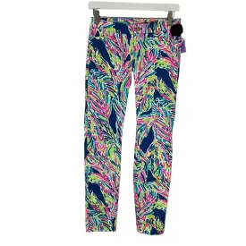 Blue & Pink Pants Designer Lilly Pulitzer, Size 00