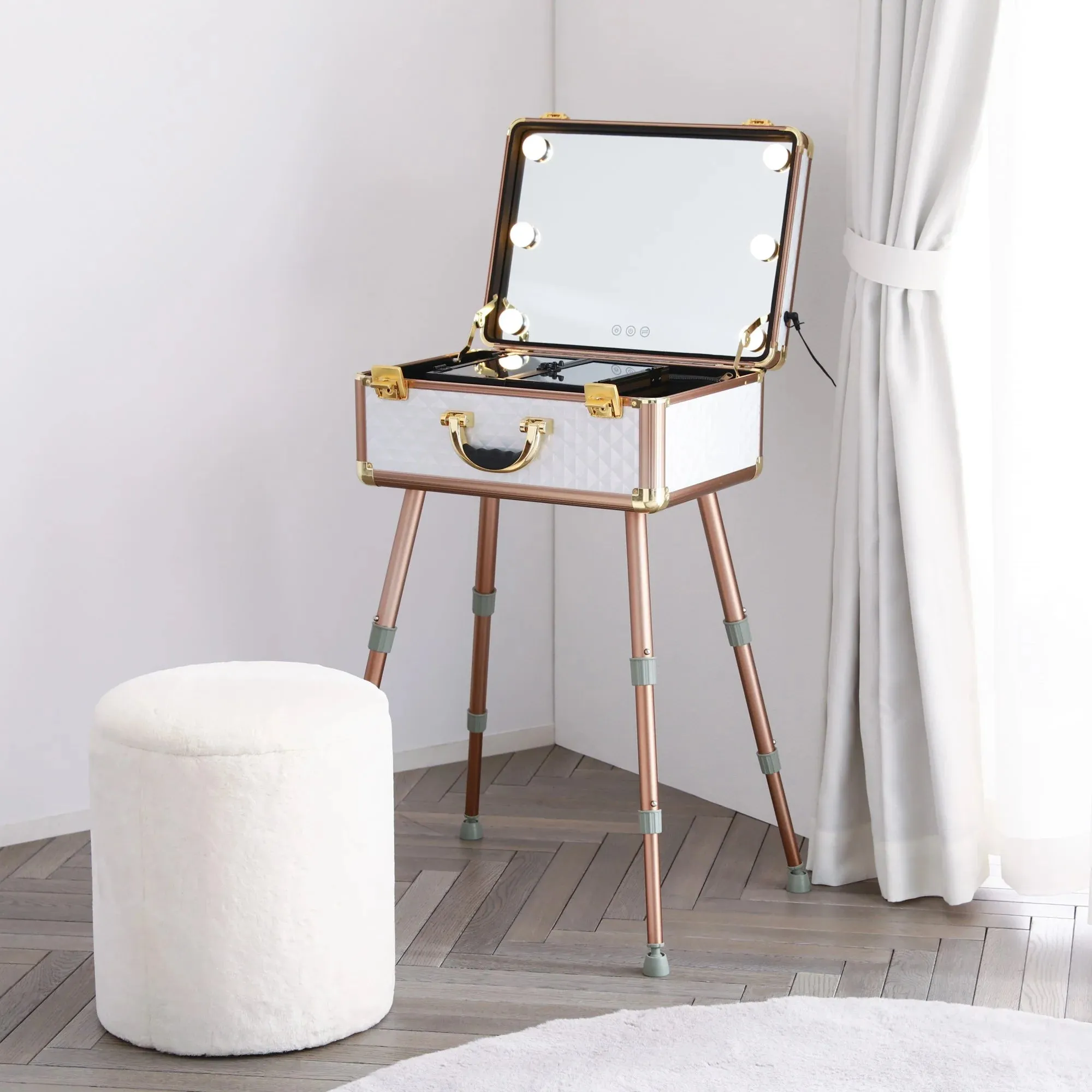 Chantilly Stool Gray (W350 × D350 × H410)