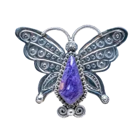 Charoite Butterfly Ring | Hemerson Brown