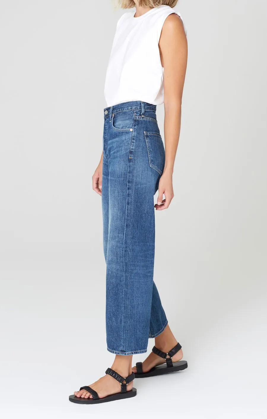 Citizens of Humanity - Sacha High Rise Wide Leg in Blue Rose