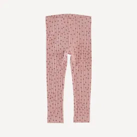 classic skinny legging | rose dot | classic rib