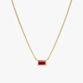 Dainty Ruby Necklace, Teresa