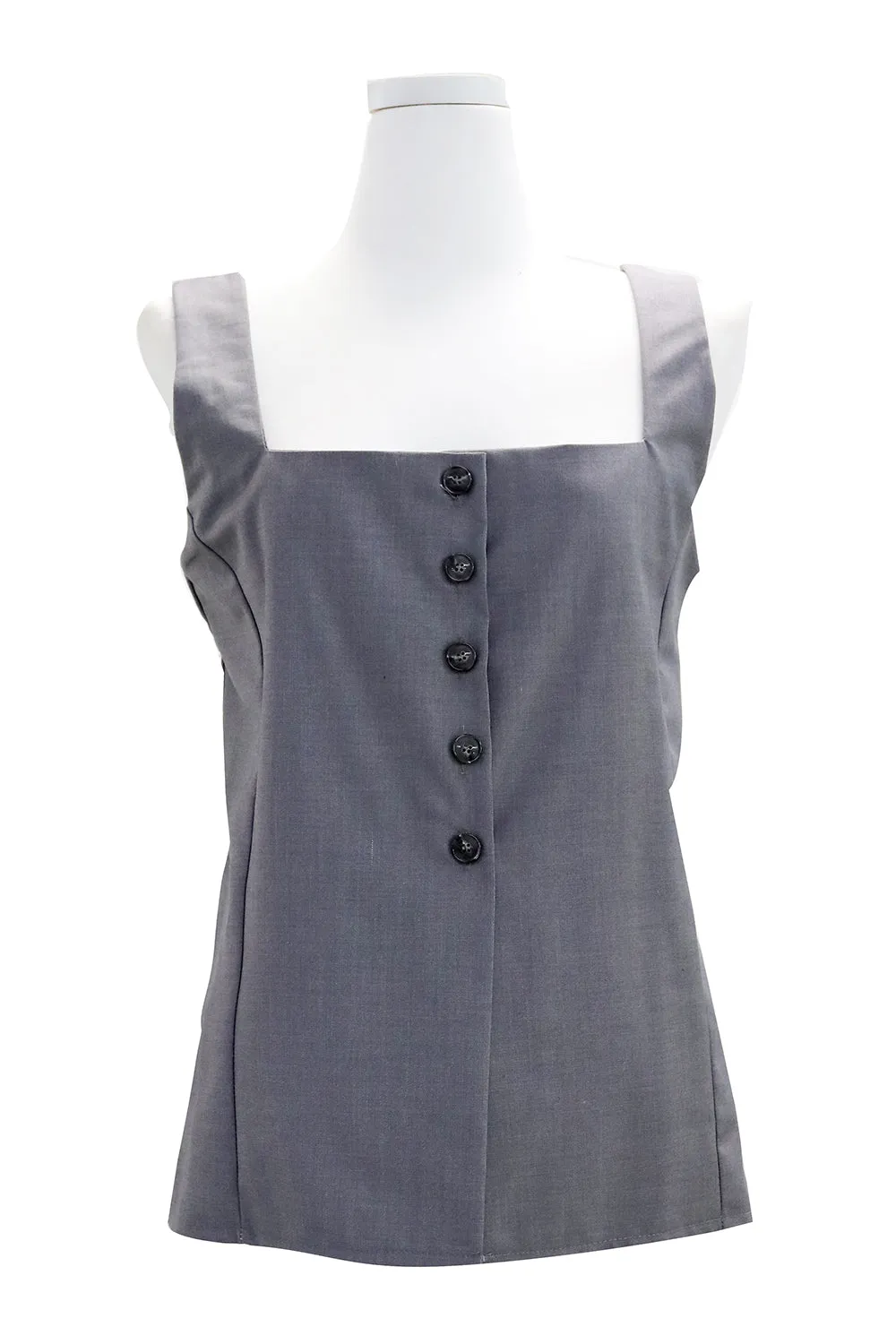 Ella Button Sleeveless Top