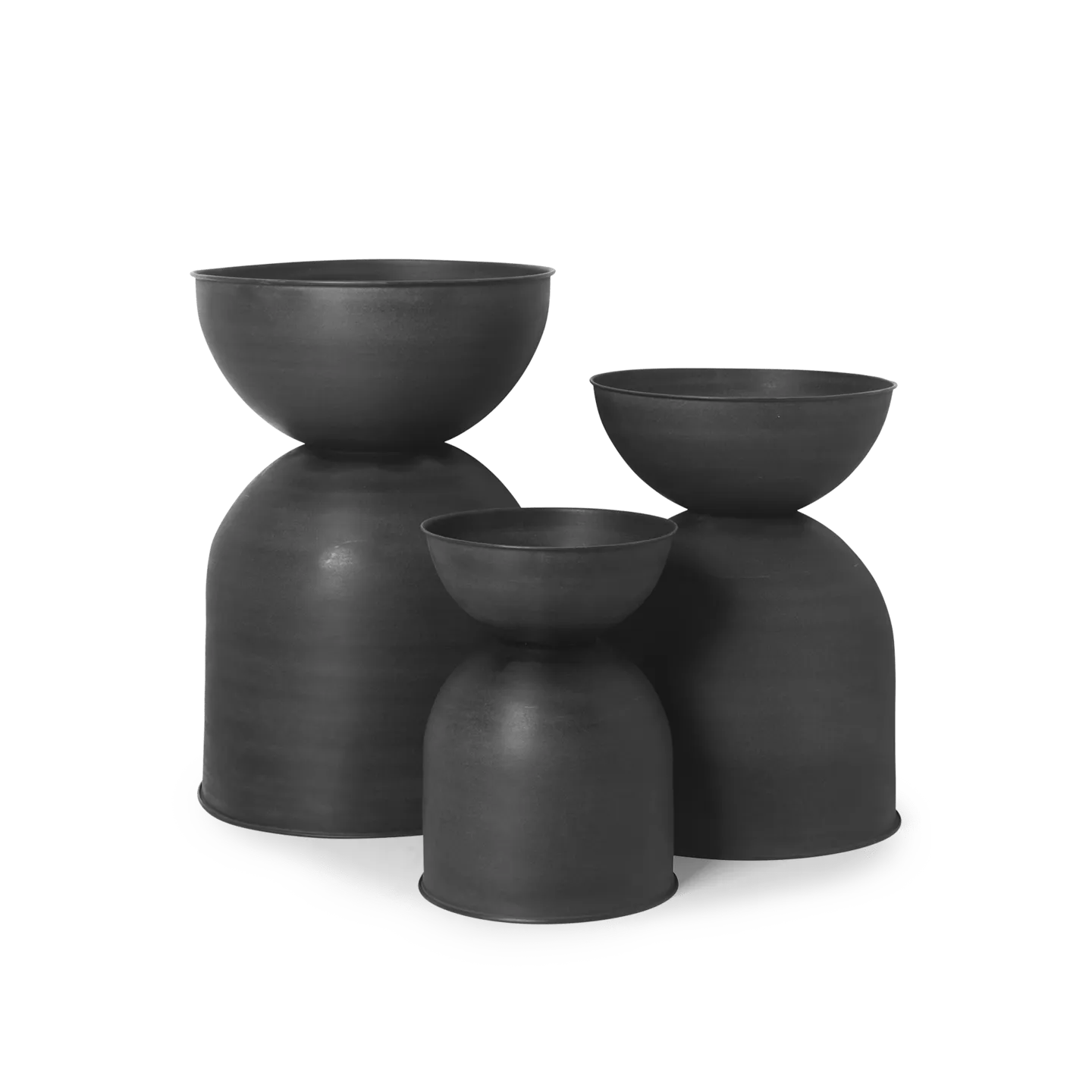 Ferm Hourglass Pot - Medium - Black