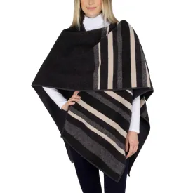 Ike Behar Women's Reversible Wrap with Soft High Pile Fleece