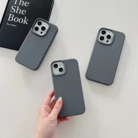 Liquid Silicon Case for iPhone ( Titanium Gray )