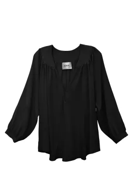 Stevie Blouse - Black Silk