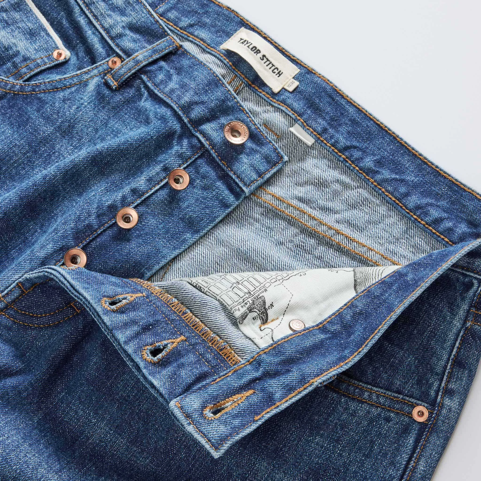 The Democratic Jean in Mid Wash Organic Selvedge