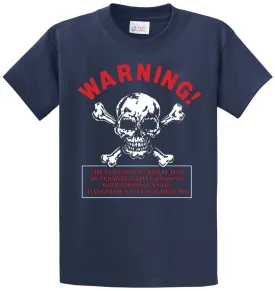 Warning Biker Printed Tee Shirt